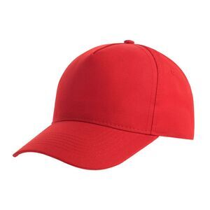 Atlantis Childrens/Kids Recy Five 5 Panel Recycled Baseball Cap / Red
